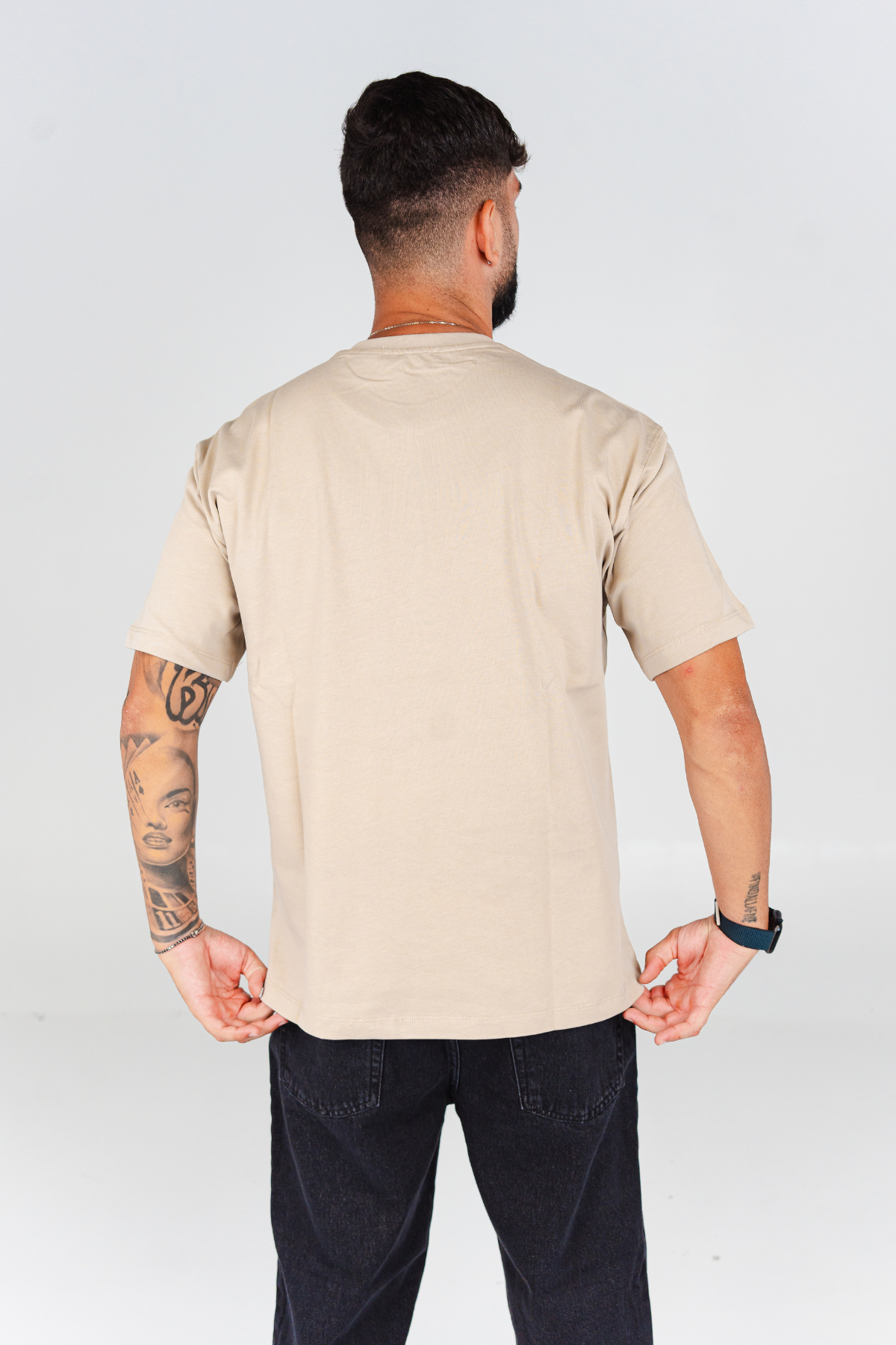 T-Shirt Beige Tessuto Premium